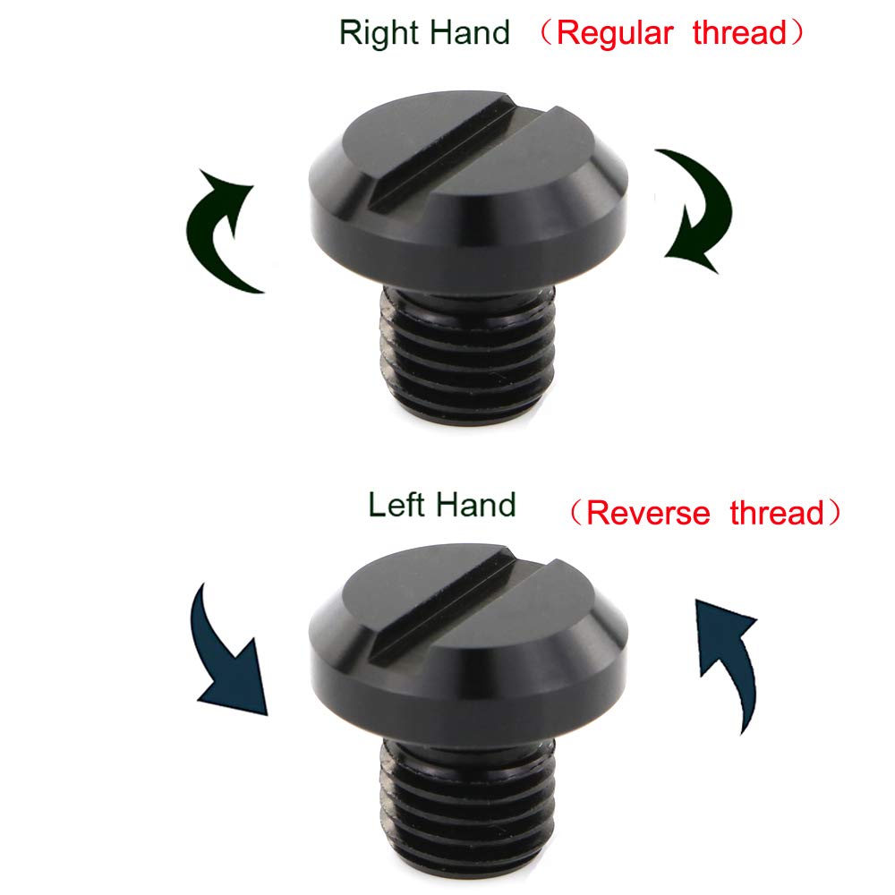 Xitomer 4 Pcs Mirror Hole Plugs M10X1.25, Fit For Z125/ Z400/ Fz-07 Mt-07 / Fz-09 Mt-09, Crf250L/ Cb1000R, Sv650 / Klr 650, Alum