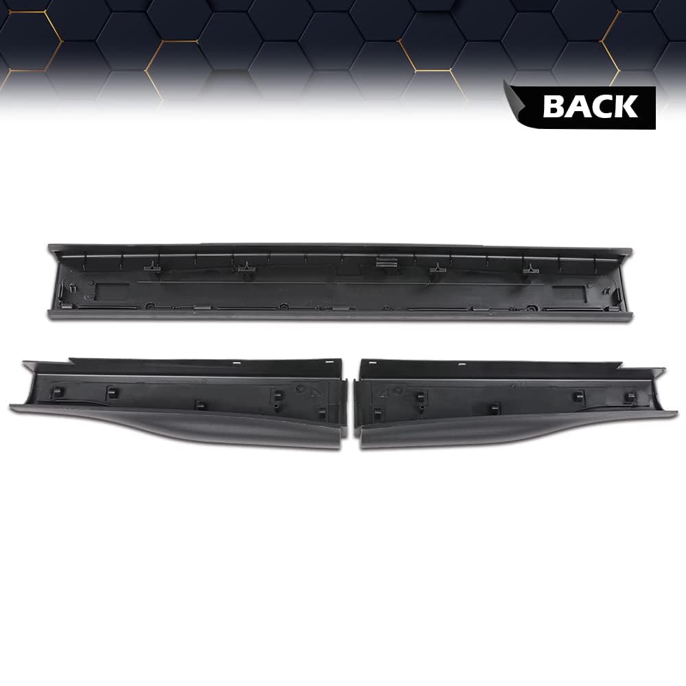 Pit66 Tailgate Molding, Compatible With Ford Super Duty F350 F250 2008-2016 8C3Z-9940602-Da, 8C3Z9941019Aa, 8C3Z9941018Aa 3Pcs F