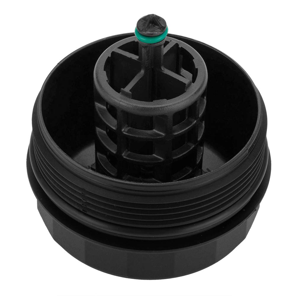 ONER AUTO PARTS Oil Filter Housing Cover Cap for BMW 11427525334, Black, ABS