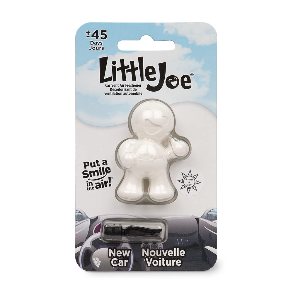 Little Joe 96401 New Car Scent Car Air Freshener Clips To A/C Air Vent Uses Alcohol-Free Fragrance Oil Is Non-Hazardous And Non-