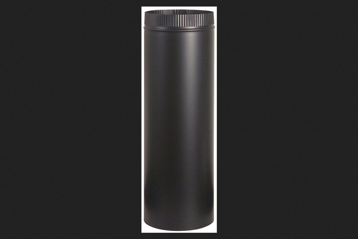 Imperial Manufacturing Stove Pipe 4 ' Dia. X 24 ' Black 28 Ga