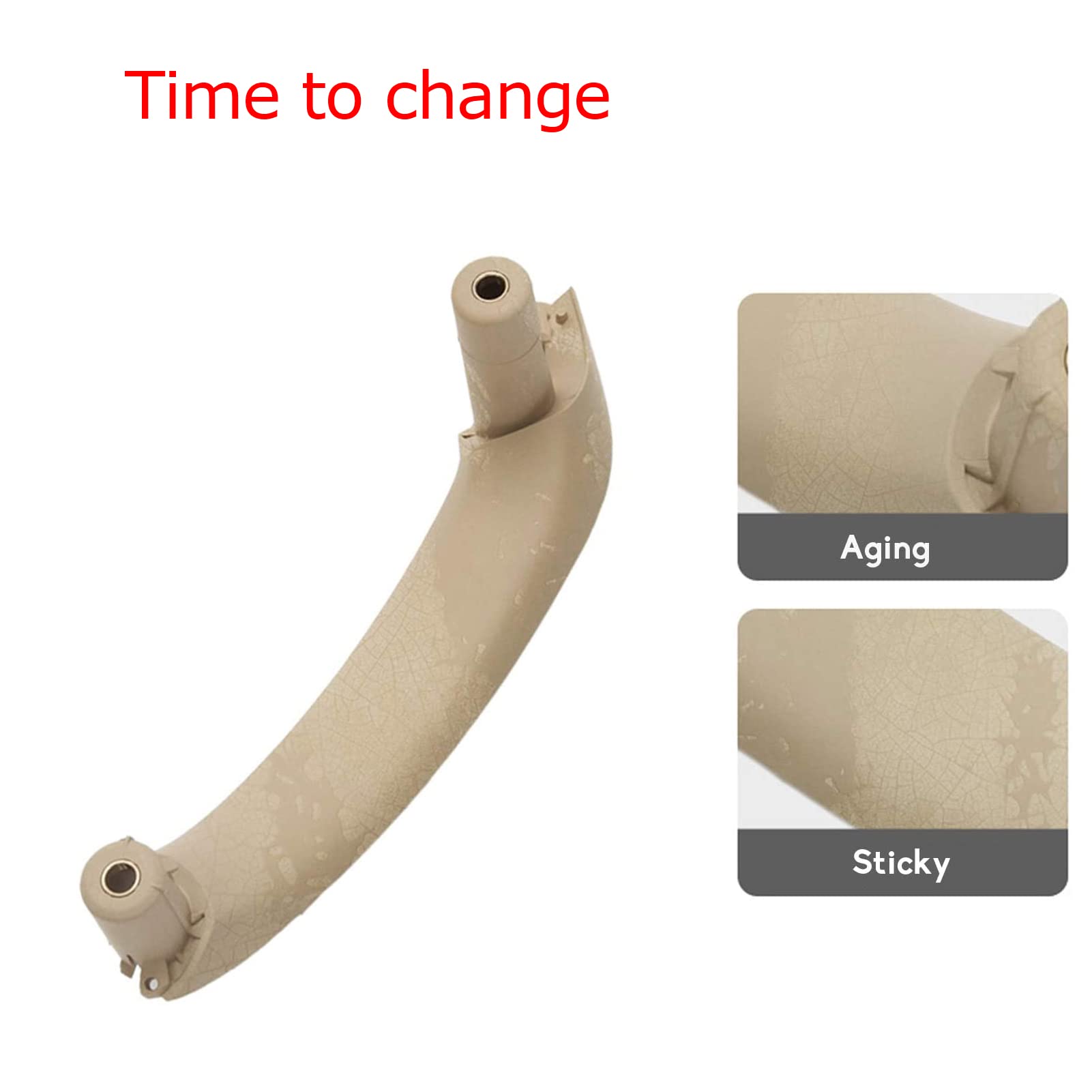 Jaronx Compatible With Bmw X3 F25/ X4 F26 Door Handle, Upgraded Inner Left Rear Passenger Side Door Pull Handles Interior Replac