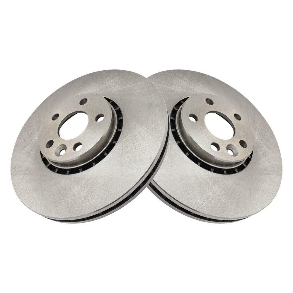 Trq Front Brake Rotors Set Vented Compatible With 2010-2017 Volvo Xc60