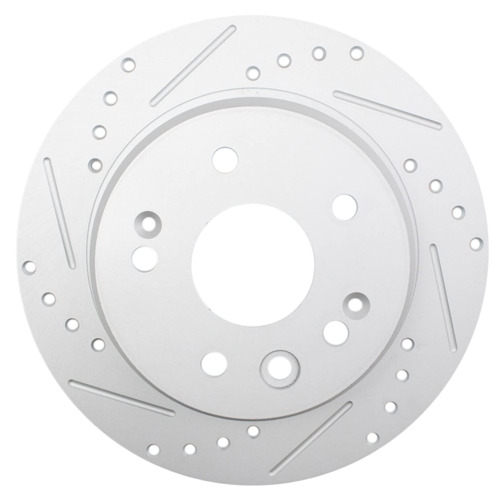 Trq Rear Performance Brake Rotors Set Premium G-Coated Cross Drilled & Slotted Compatible With 1999-2003 Acura Tl