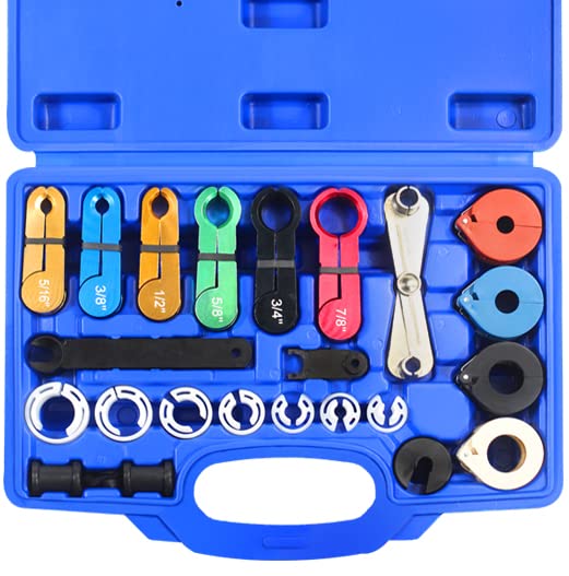 Fuel Line Disconnect Tool Set & Master Quick Disconnect Tool Kit For Ac Fuel Line Transmission Oil Cooler Line Disconnects Compa