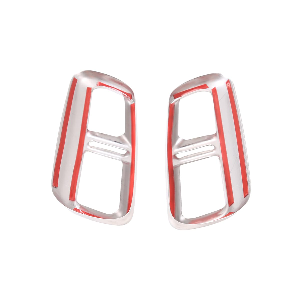 Automotive Tail Throat Exhaust Cap Trim Exhaust Muffler Tube Compatible With Land Rover Range Rover Sport 2023 2024 Automotive Tail Throat Exhaust Cap Trim Accessories (Style A Bright Light)