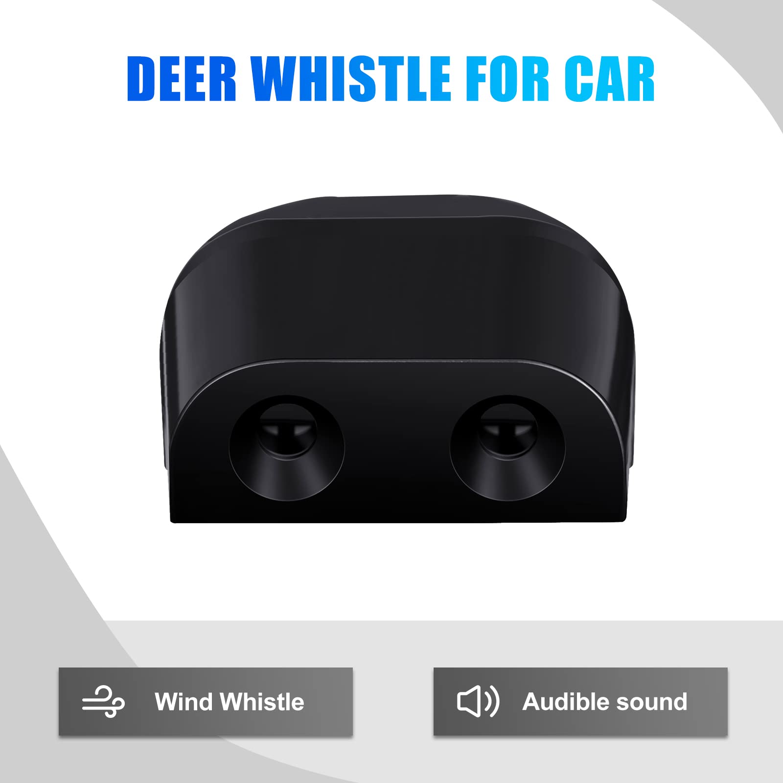 Frienda 10 Pieces Deer Whistle Save A Deer Whistles Avoids Collisions, Deer Whistles For Car Deer Warning Devices Animal Alert For Cars And Motorcycles (Black, Classic Style)