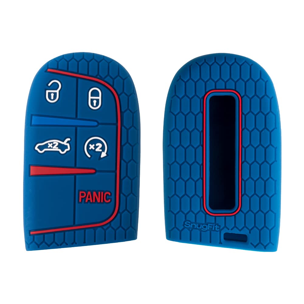 2Pcs Key Fob Cover For Jeep & Dodge | Grand Cherokee, Renegade, Charger, Challenger, Dart, Durango, Journey Chrysler 300 Keyfob