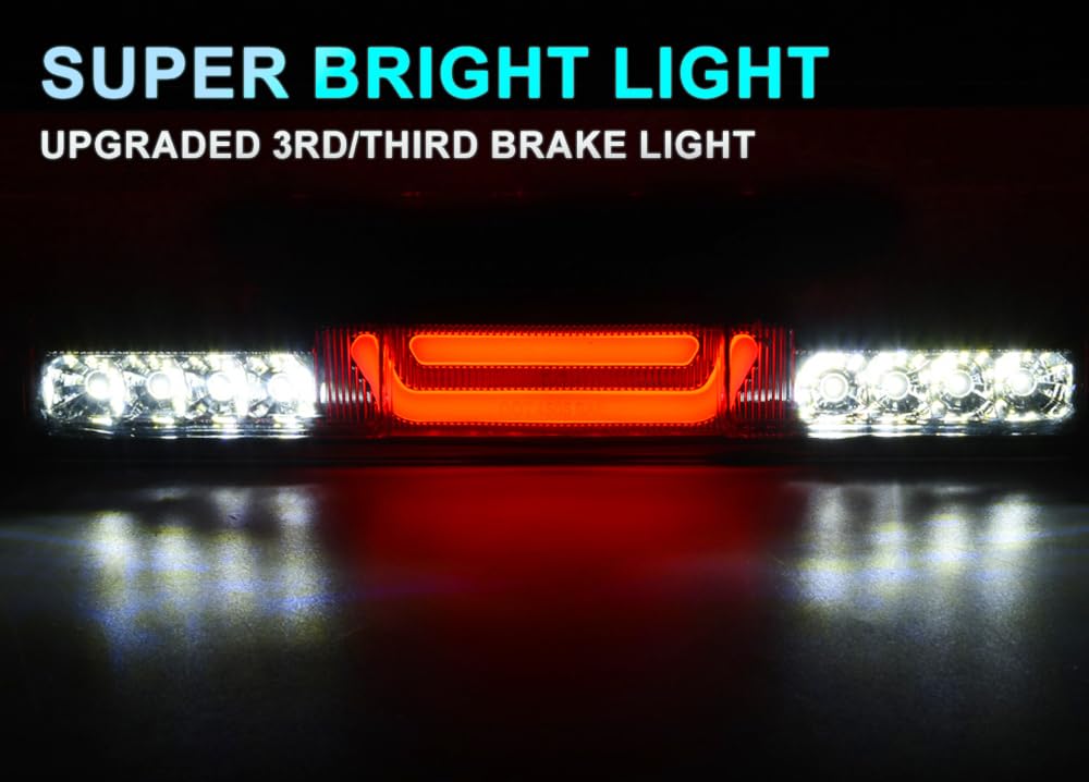 Pit66 3Rd Brake Light Compatible With Chevy Silverado 1500 2500 3500 & Hd Models (99-06 Silverado/Sierra)
