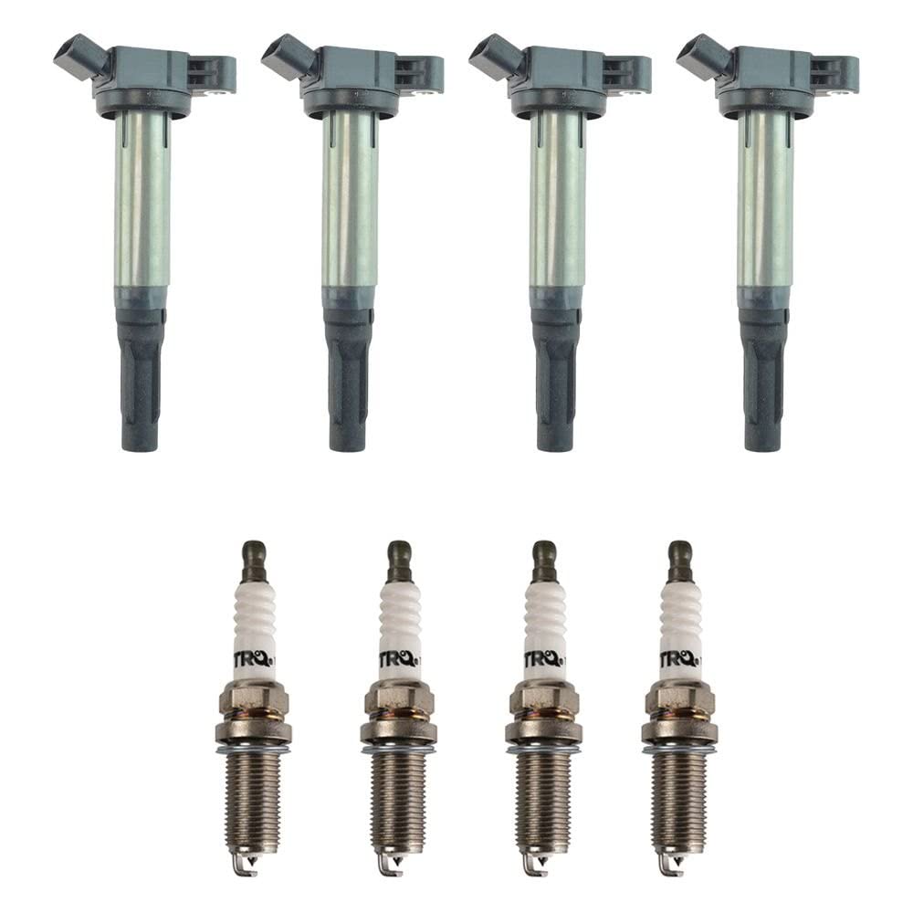 Trq Ignition Kit Ignition Coil Spark Plugs Compatible With 2013-2018 Lexus Es300H 2015-2021 Nx300H Toyota Avalon 2010-2017 Camry