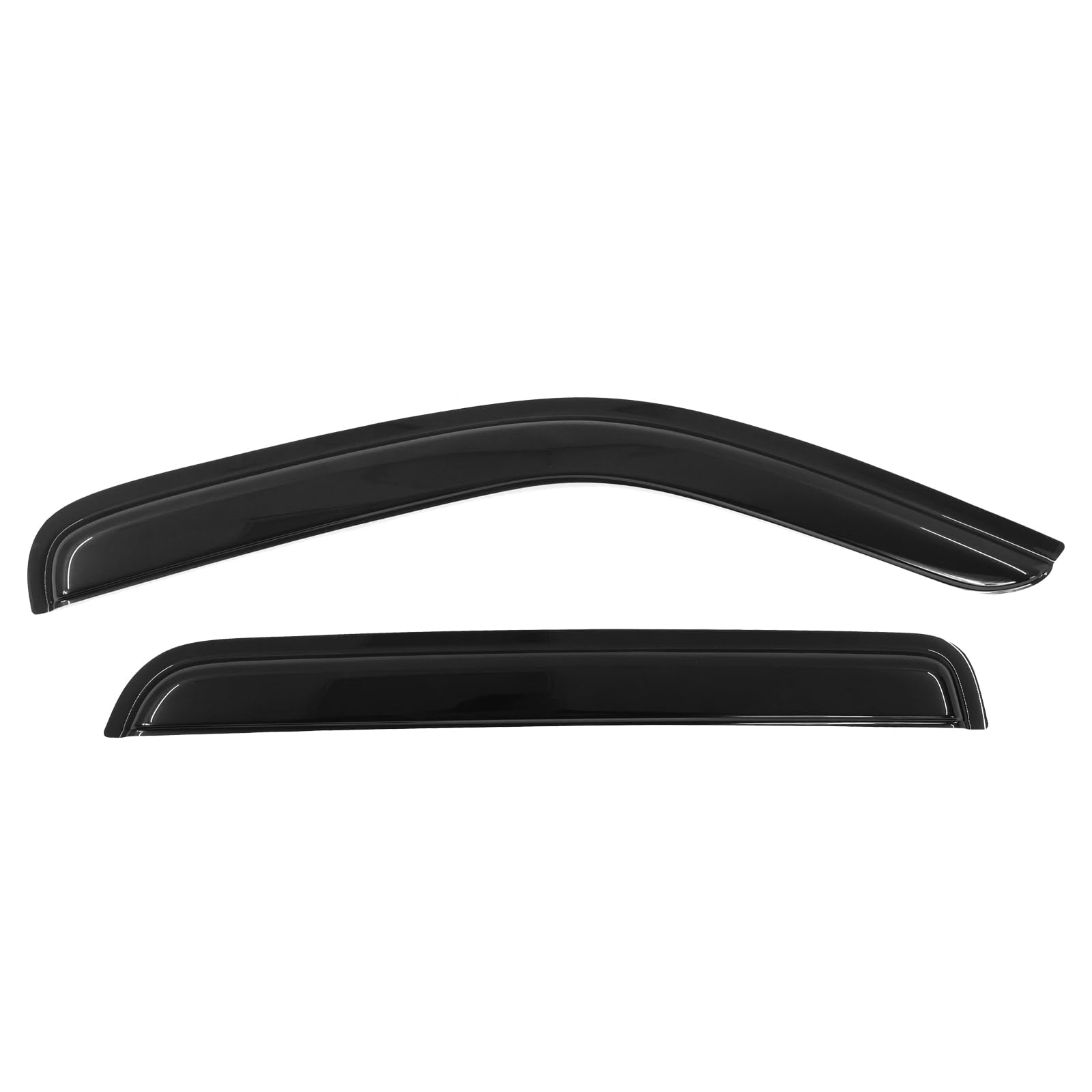 Window Visor Compatible with 2007-2011 Dodge Nitro, Slim Style Acrylic Smoke Tinted 4PCS Sun Rain Shade Guard Wind Vent Air Defl