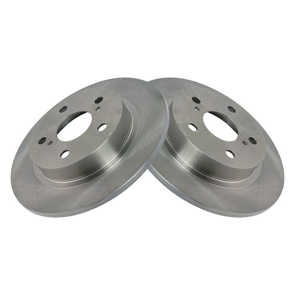 Trq Rear Brake Rotors Set Solid Compatible With 2011-2016 Scion Tc