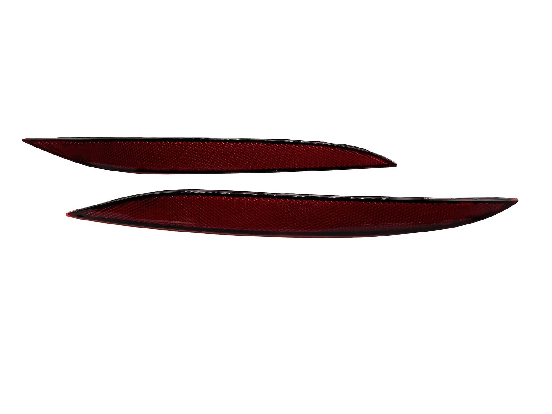 Replacement Tesla Model X Reflector Rear Bumper Red Marker Lights Lens Trim (Left & Right)