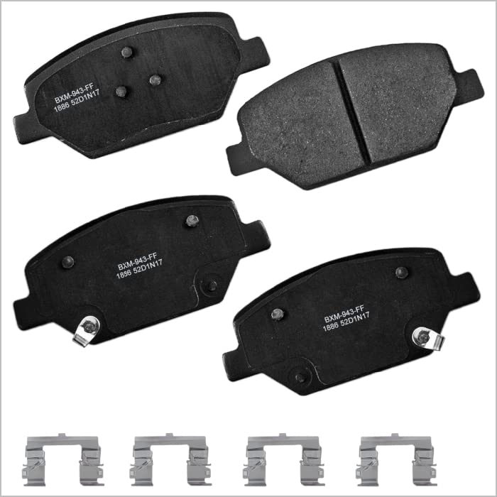 Bendix Premium Sbm1886 Semi-Metallic Front Brake Pads For Select Models Buick Envision, Lacrosse, Regal Sportback, Tourx, Cadill