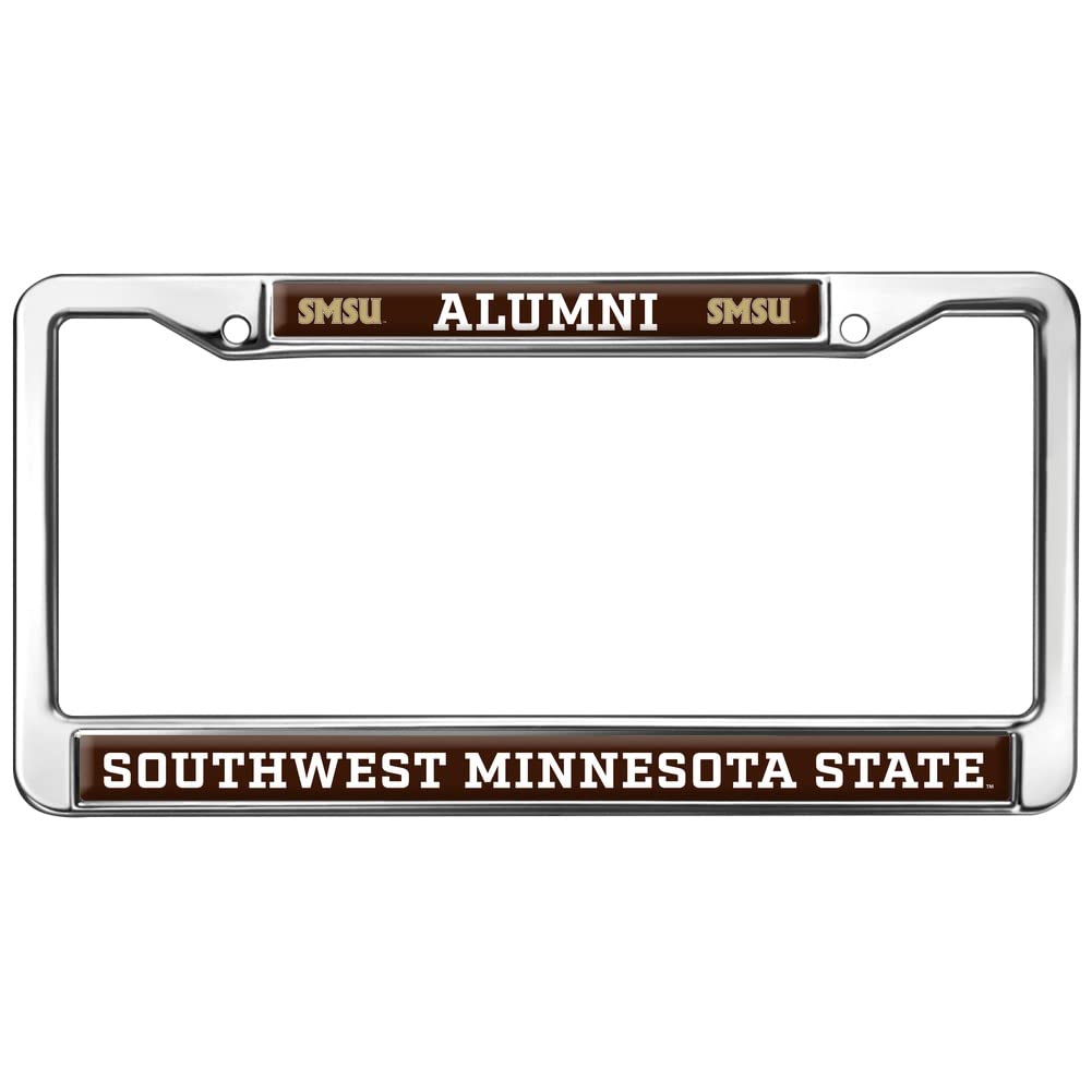 Southwest Minnesota State Alumni Logo Full Size Standard License Plate Metal Frame