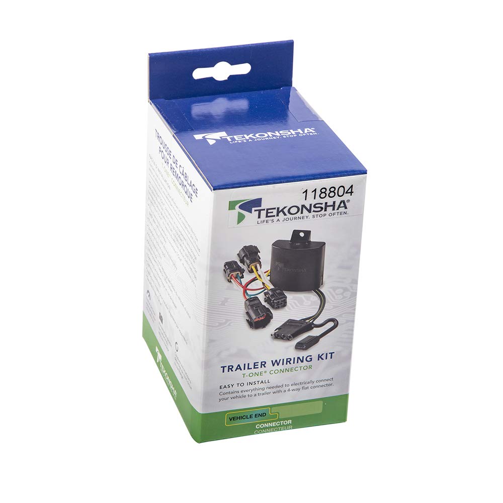 Tekonsha T-One T-Connector Harness, 4-Way Flat, Compatible with Select Acura RDX