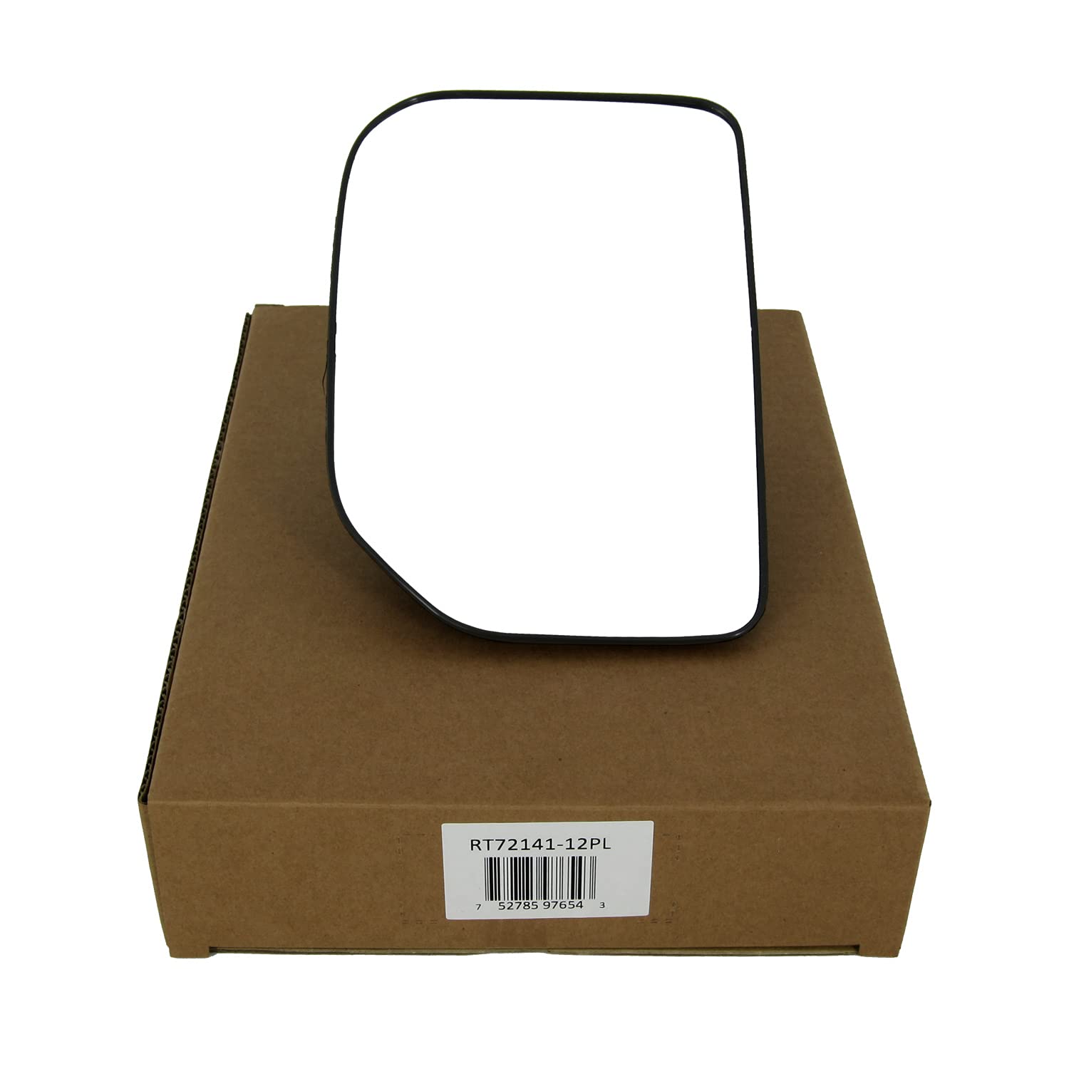 Driver Side Mirror Glass Assembly With Plastic Backing Plate (Non-Heated) Compatible With 2007-2014 Toyota Fj Cruiser