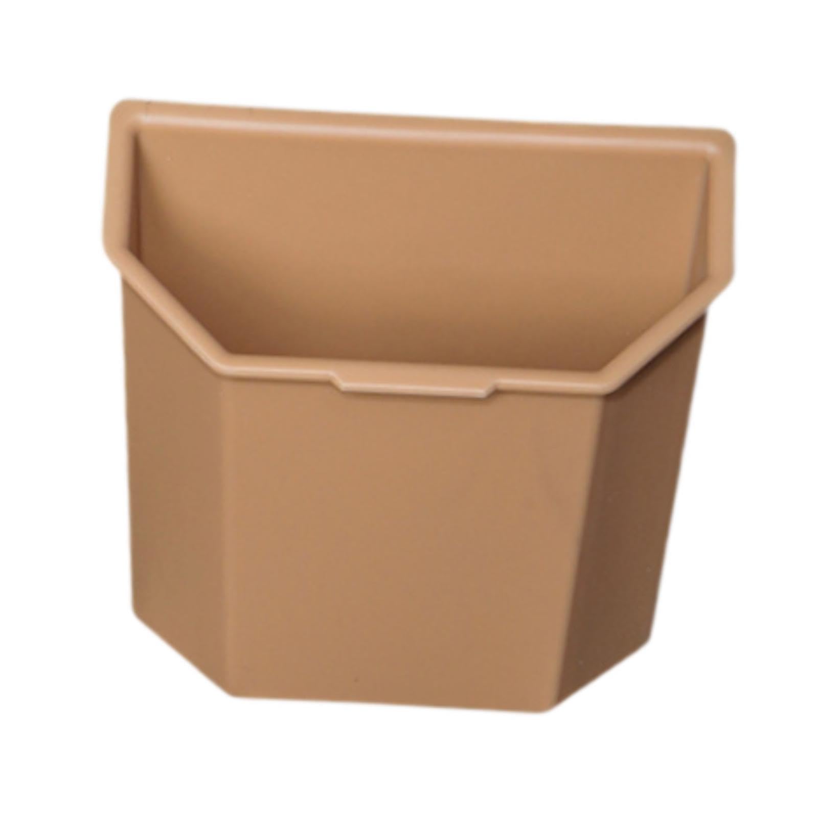 HEAVENGLOW Rear Center Console Organizer Easy to Use Replacement Sturdy Car Garbage Can Khaki|Trash Cans & Wastebaskets