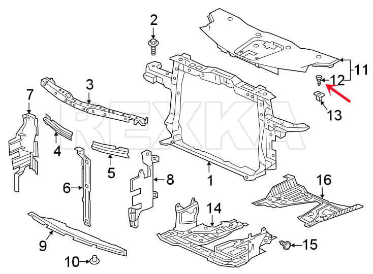 Rexka 50Pcs Striker Engine Cover Retainer Clip Compatible With Honda 91547-Tz5-A02 Honda Odyssey, Pilot & Ridgeline Acura Mdx, R