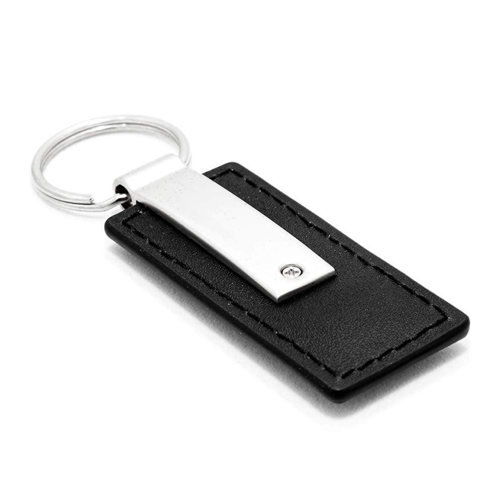 Au-Tomotive Gold, Inc. Officially Licensed Black Leather Key Chain For Lincoln