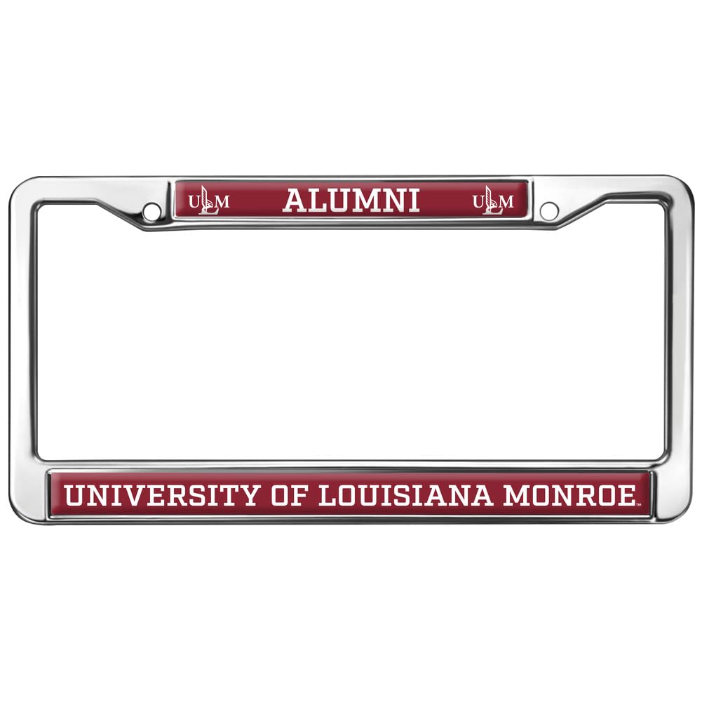 University of Louisiana Monroe Alumni Full Size Standard License Plate Metal Frame