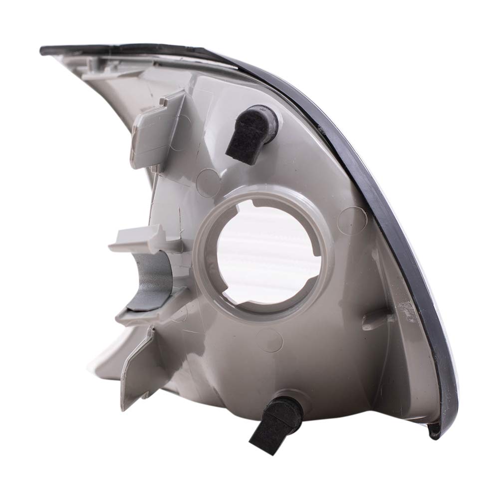 AutoandArt Brock Replacement Driver and Passenger Park Signal Corner Marker Lights Lamps Clear Lens Compatible with 1999-2001 3 Series E46 Coupe & Convertible 63126904307 63126904308