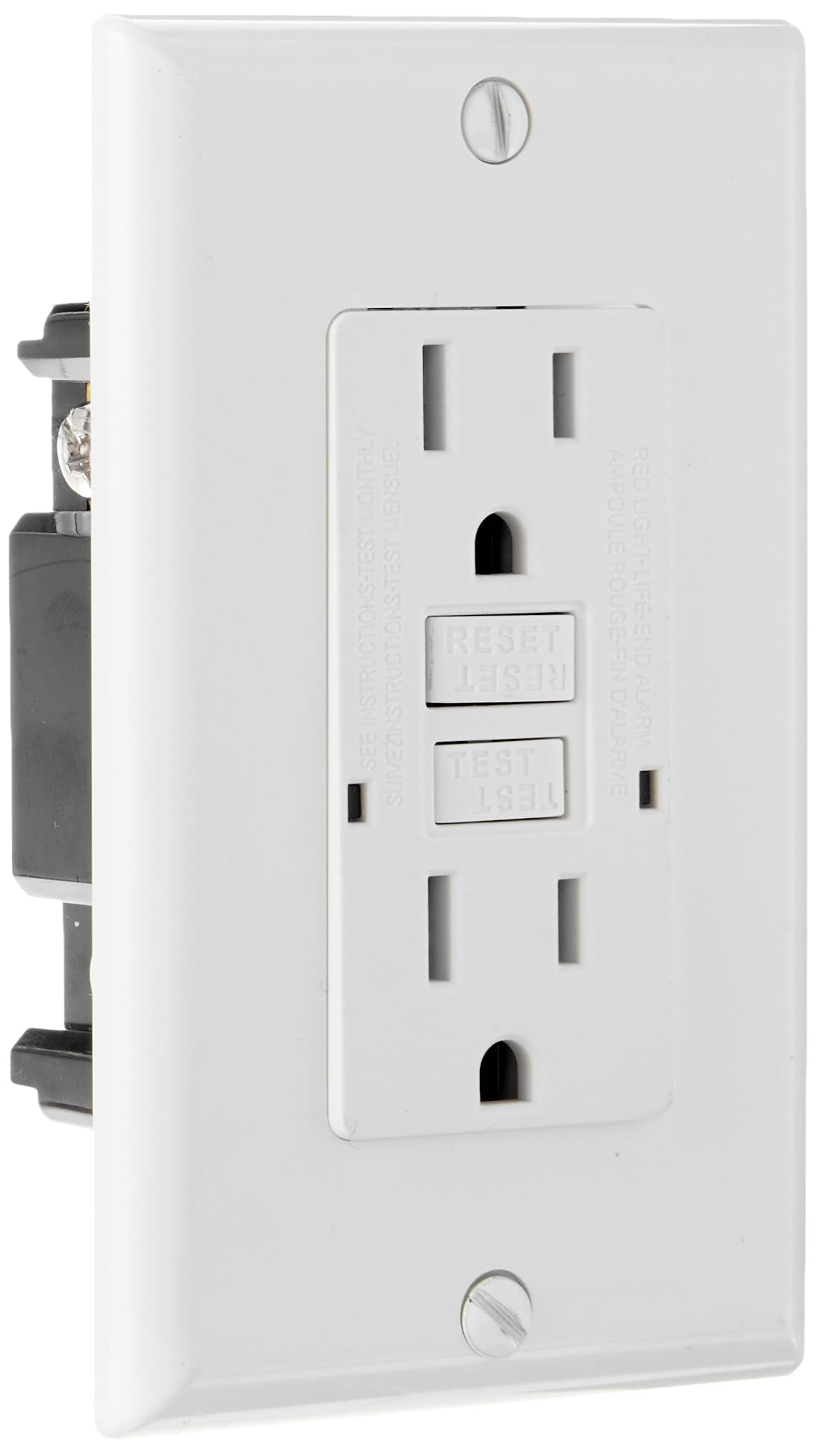 Rv Designer S801, Dual Gfci Outlet With Cover Plate, White, Ac Electrical