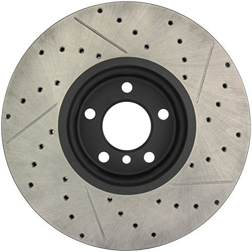 StopTech 127.34060R Sport Drilled/Slotted Brake Rotor (Front Right), 1 Pack