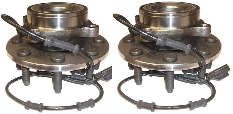 Trq Front Wheel Hub Bearings Assembly Set Compatible With 2003-2005 Dodge Ram 2500 Ram 3500