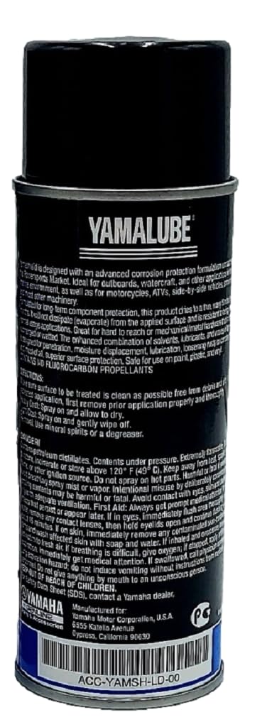 Yamaha Yamalube ACC-YAMSH-LD-00 Rust & Corrosion Protection Waterproof Lubricant - 12 oz Spray Can