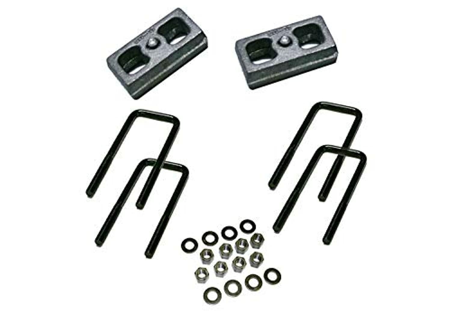 Superlift 2'' Block Kit for Suburban/Blazer/Tahoe | Rear Lift Blocks, U-Bolts, & Hardware | 3225 | Fits 1988-1998 GM 1500 Pickup