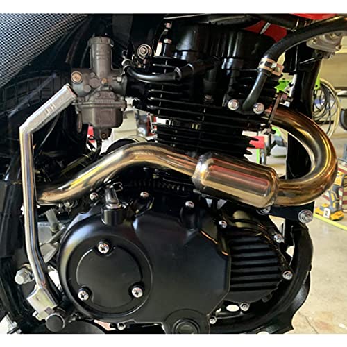 STONEMEN Full Exhaust Muffler System Slip On For CRF150F CRF230F 2003-2013 Titanium