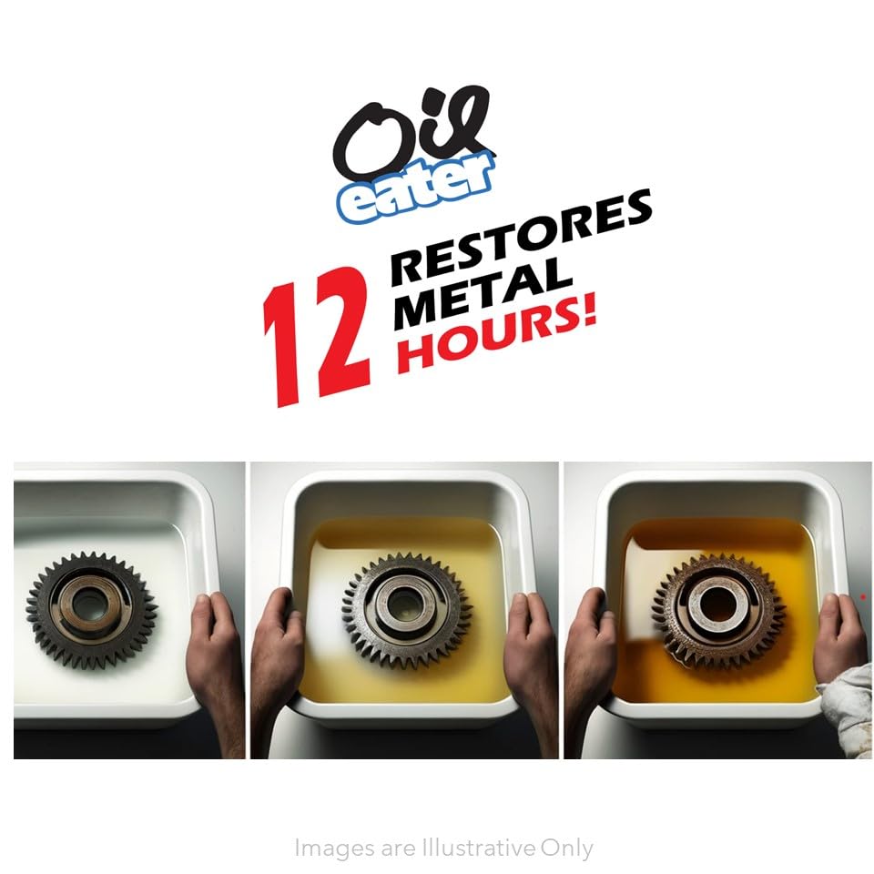 Oil Eater Overnight Rust Remover - Safe Soak - Restoration for Metals, Auto & Marine Parts, Tools, Antiques, 5-Gal Concentrate m