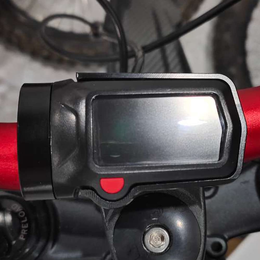 Jfg Racing Speedo Relocation Mount Bracket With Digital Display Guard Cnc Aluminum Speedometer Mount Repositioning Tool For Sur Ron X/S Segway X160/ X260 Electric Dirt Bike Ebike - Black