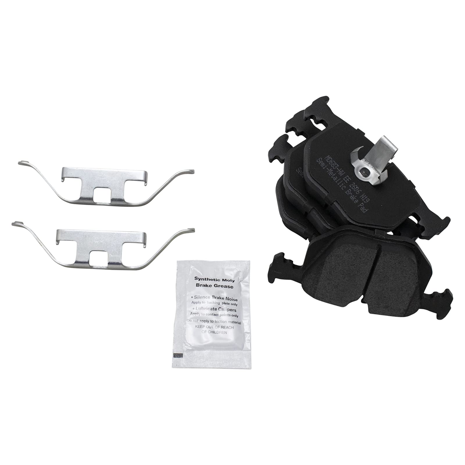Trq Rear Brake Pad & Rotor Kit Brake Pads Brake Rotor Semi-Metallic Compatible With 2000-2006 Bmw X5