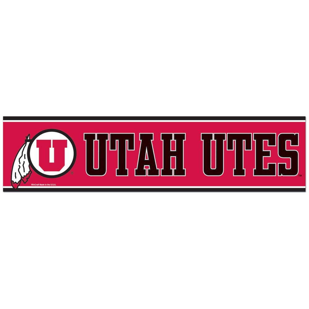 Wincraft Ncaa University Of Utah Wcr67407914 Bumper Strip, 3' X 12'