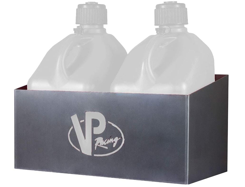 VP Racing Fuels 3050 Aluminum Storage Rack for 5 Gallon Motorsport Containers. Bottomless Storage Rack Features VP Logo Cut-Out. Rack is Mountable.