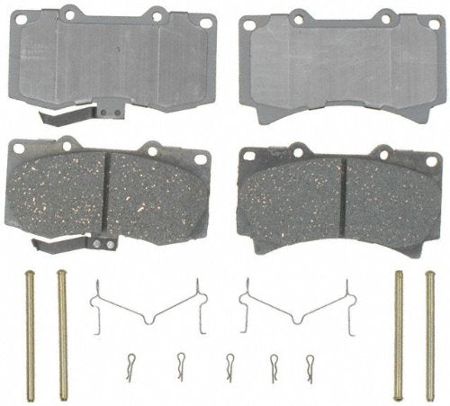 Acdelco Silver 14D1119Ch Ceramic Front Disc Brake Pad Set With Hardware
