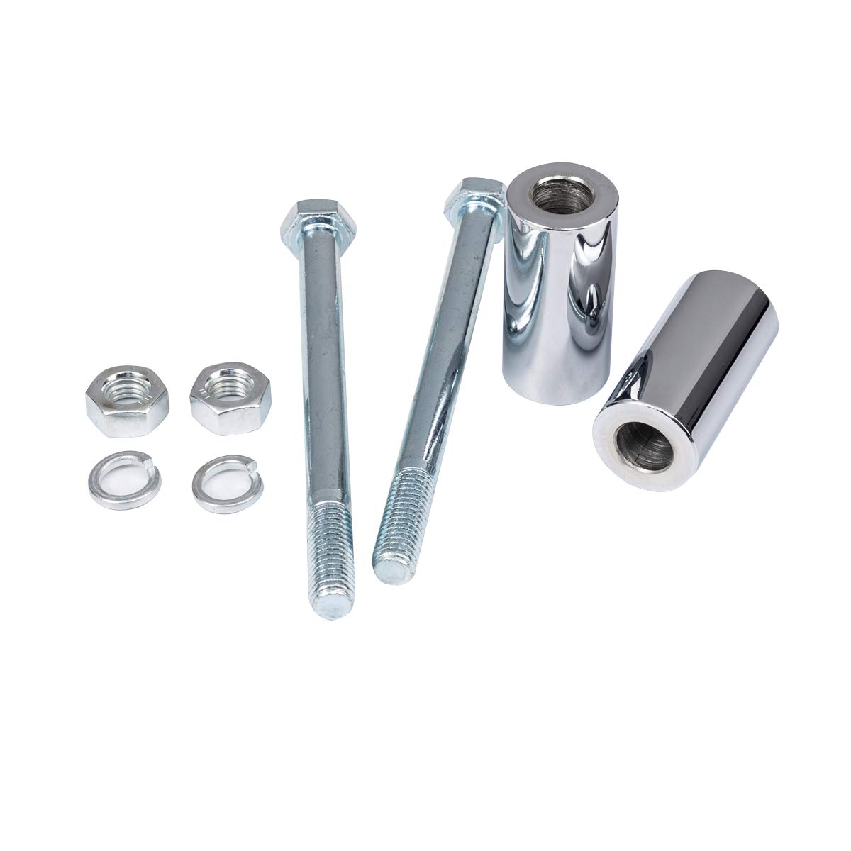 2'' Rise Handlebar Risers Extension For Harley Davidson 1'' Handlebars Chrome Motorcycle Spacers