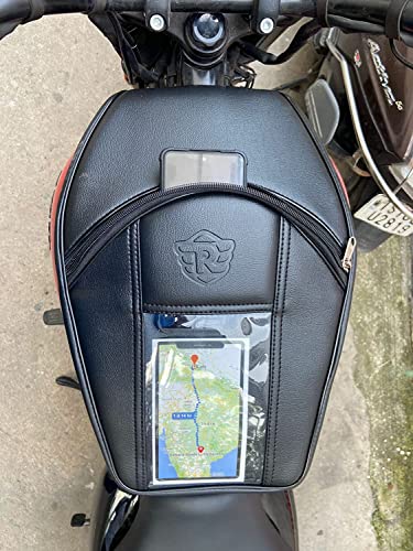 Sahara Seats Hunter 350 Mobile Pocket Tank Cover/Tank Bag  Vinyl (Black)