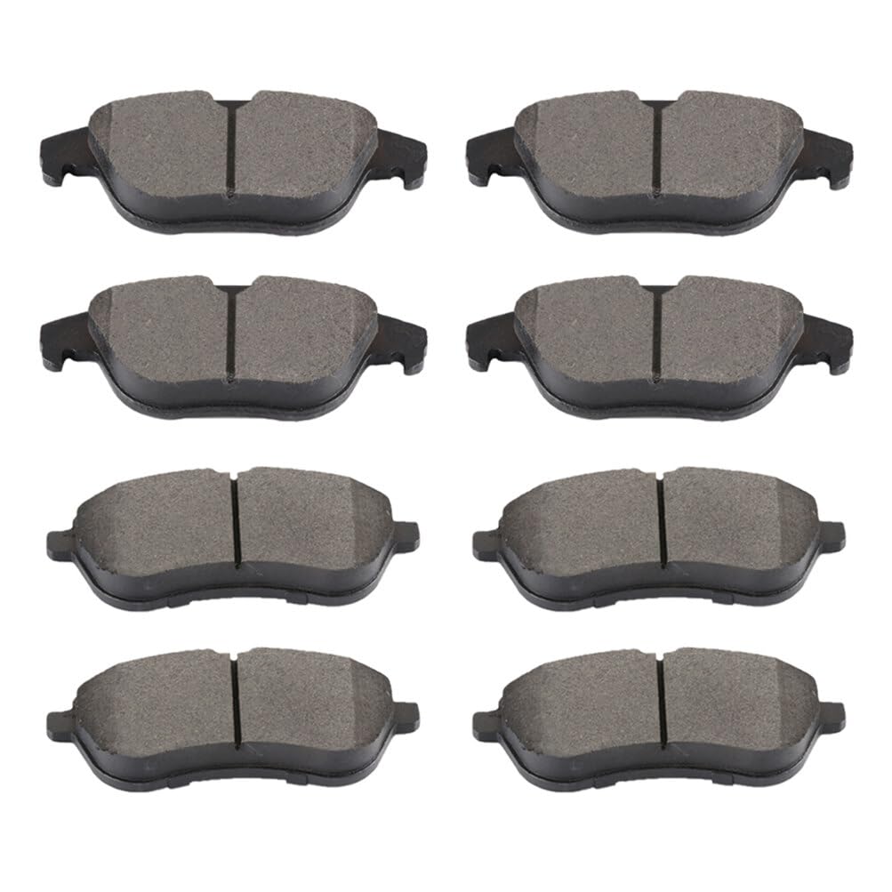 Scitoo D1341 D1340 Front Rear Semi-Metallic Brake Pads Sets Fit For Mercedes-Benz C250 2012-2015,For Mercedes-Benz C300 2008-201