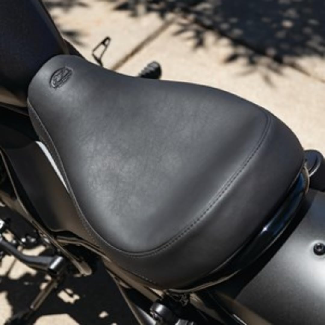 Mustang Motorcycle Seats 84000 Tripper Solo Seat For Honda Rebel 300 & 500 2017-'21, Original, Black