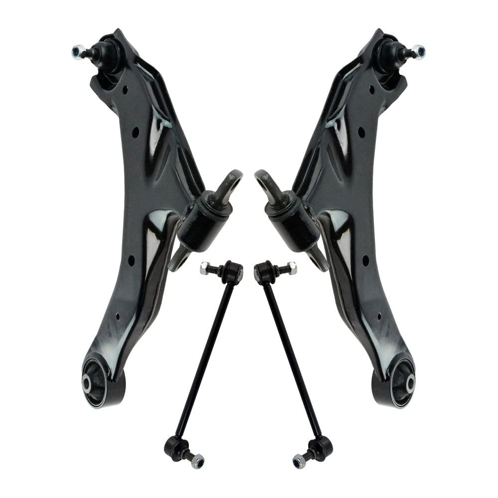 Trq Front Suspension Kit Control Arm With Ball Joint Sway Bar Stabilizer Link Compatible With 2004-2009 Kia Spectra 2005-2009 Sp