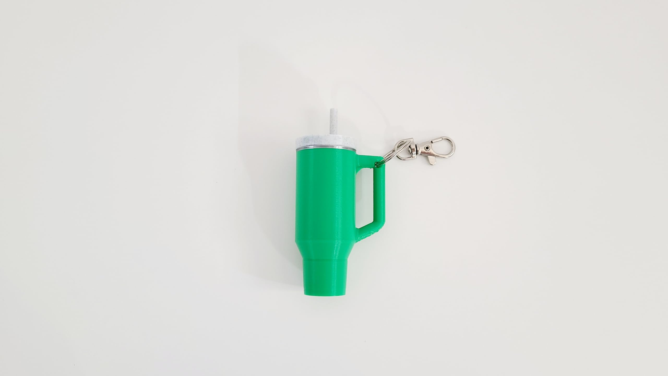 Miniature Tumbler Replica Keychain - 3D Printed Desk Accessory Home Decor (3 Pack: Green)