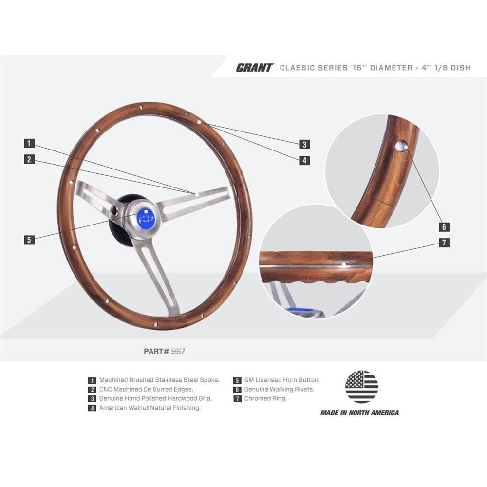 Grant 967 Classic Gm Steering Wheel