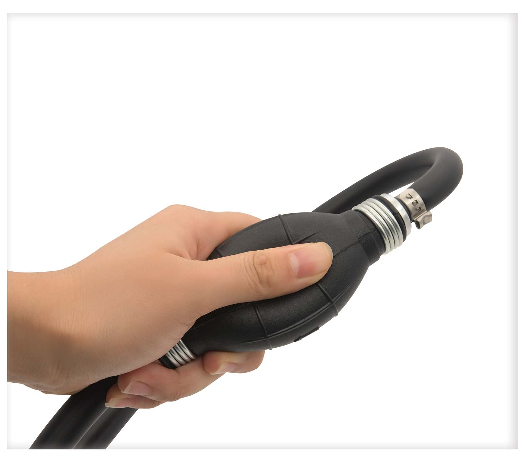 Notetoupt Fuel Line Assembly 5/16' 8Mm Fuel Gas Line Hose For Marine Outboard Boat Motor Rvs Fuel Assembly Ith Primer Bulb Steel Hose Clamps With Primer Bulb Steel Hose Clamps 6Ft Fuel Line