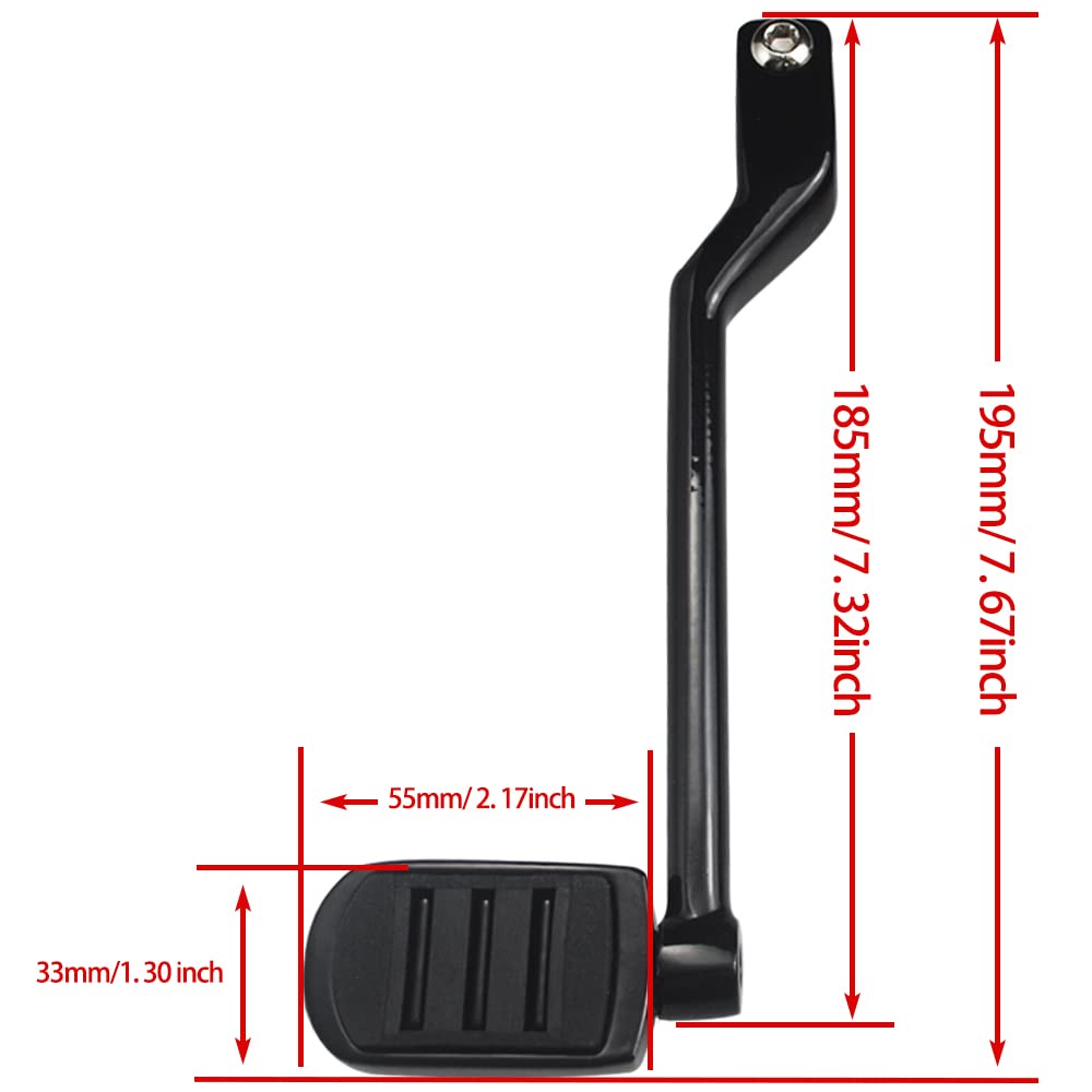 Wowtk Heel Toe Shift Pegs, Front And Rear Levers W/Shifter Pegs For Harley 1986-2017 Fl Softail, 1988-2025 Road King Road Glide