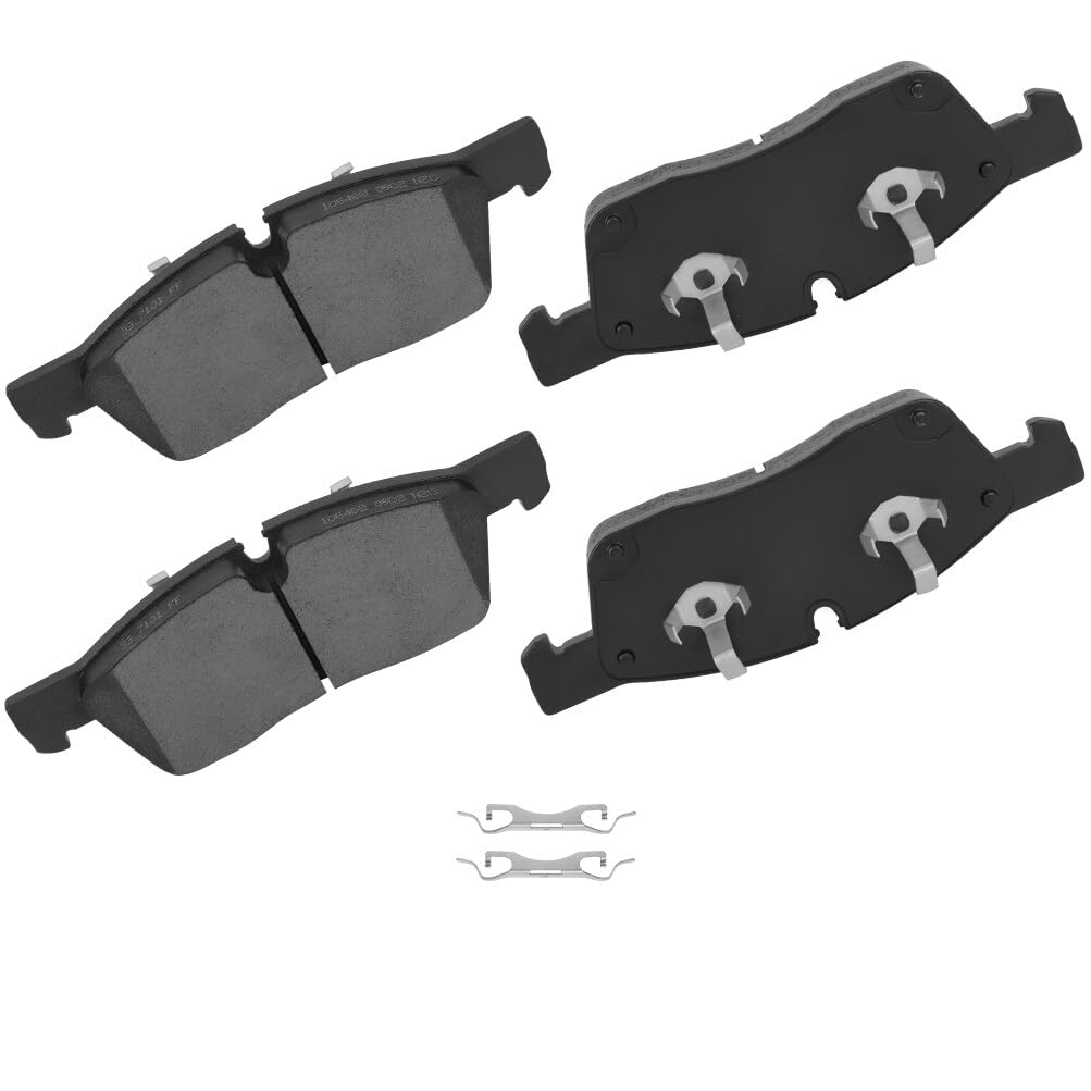 Eccpp D1629-8856 Front Ceramic Disc Brake Pad Set Fit For Dodge For Durango 2017-2020,For Jeep For Grand Cherokee 2017-2020,For