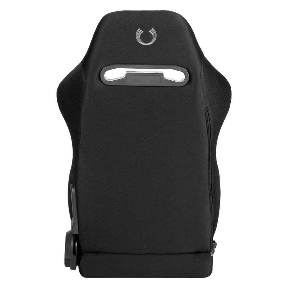 Cipher CPA1013 Black Cloth with Red Stitching Universal Racing Seats- Sold as a Pair