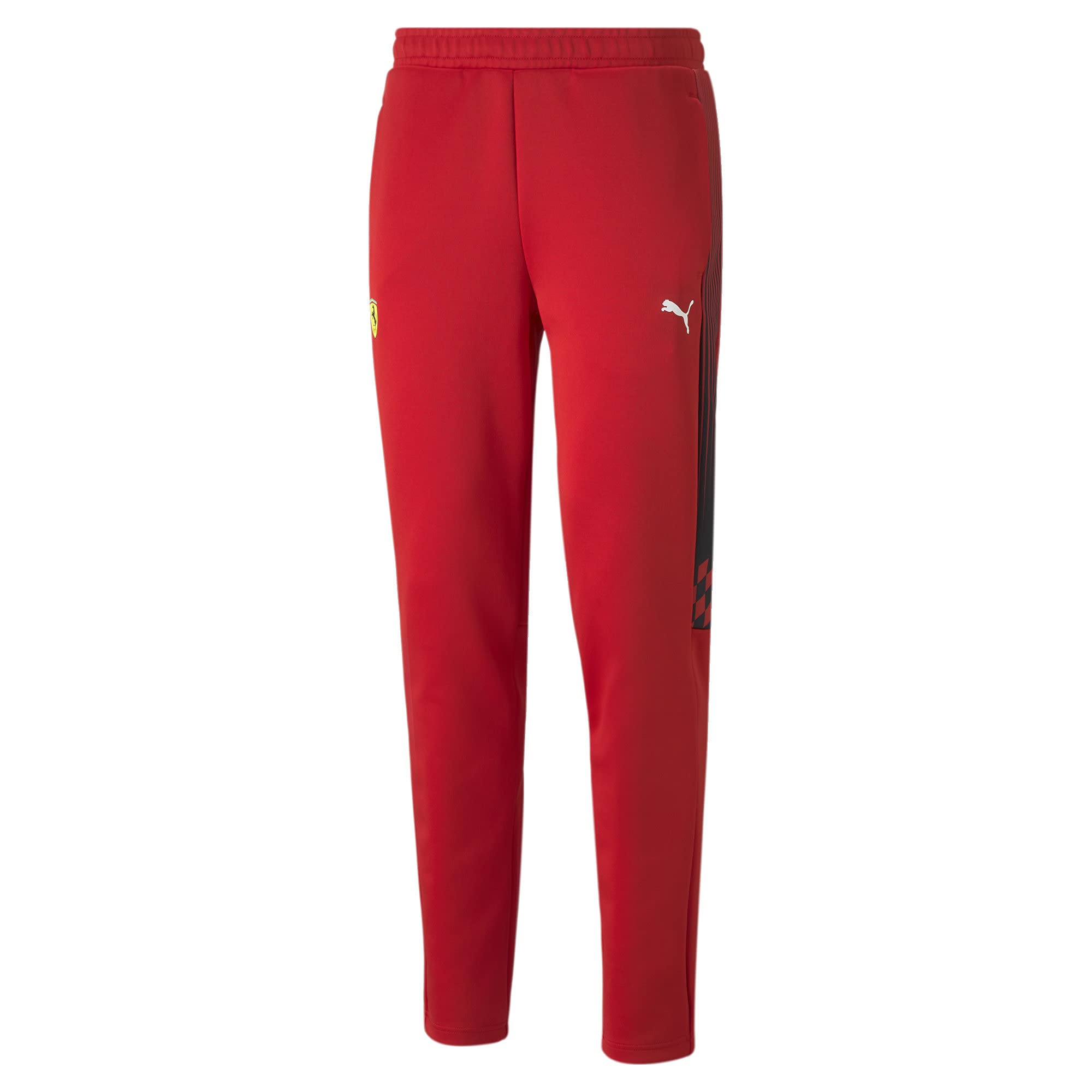 Puma Men'S Standard Ferrari Race T7 Track Pants, Rosso Corsa, Medium